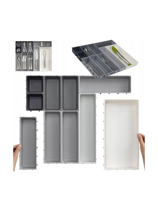 Verk Group Κουταλοθήκη Συρταριού Πλαστική 52x43.5εκ. Λευκή