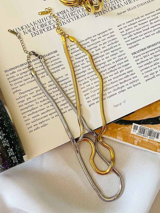 Necklace Chain Snake Stainless Steel Snake Poison Silver