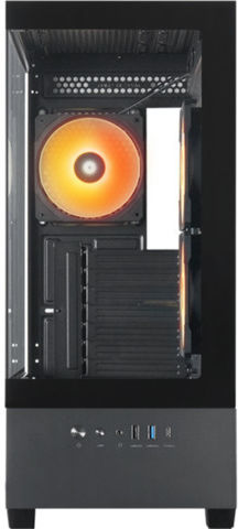Chieftec VISTA Gaming Midi-Turm Computergehäuse mit Seitenfenster und ARGB-Beleuchtung Schwarz