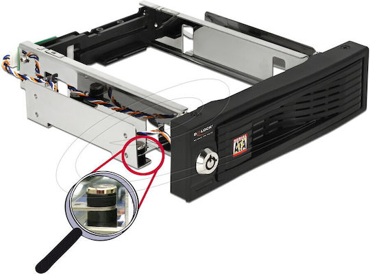 DeLock 5.25 Mobile Rack for 3.5 SATA HDD Black (47191)