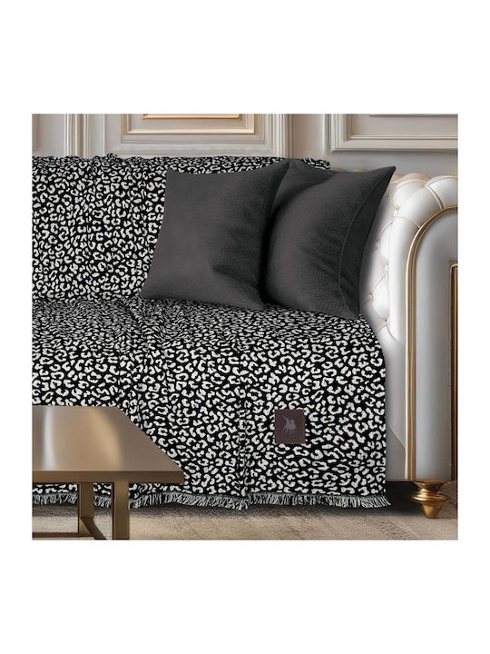 Das Home 3981 Ριχτάρι Τριθέσιου Καναπέ Chenille 180x300εκ. Black 206183003981