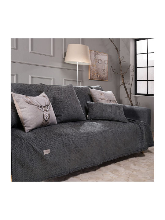 Teoran Richmond Armchair Throw Chenille 180x150cm 11
