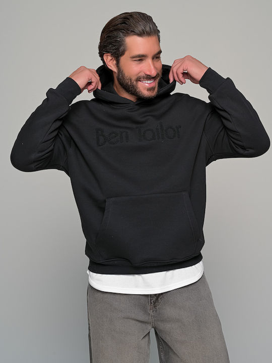 Brand One Sweatshirt with Hood Black