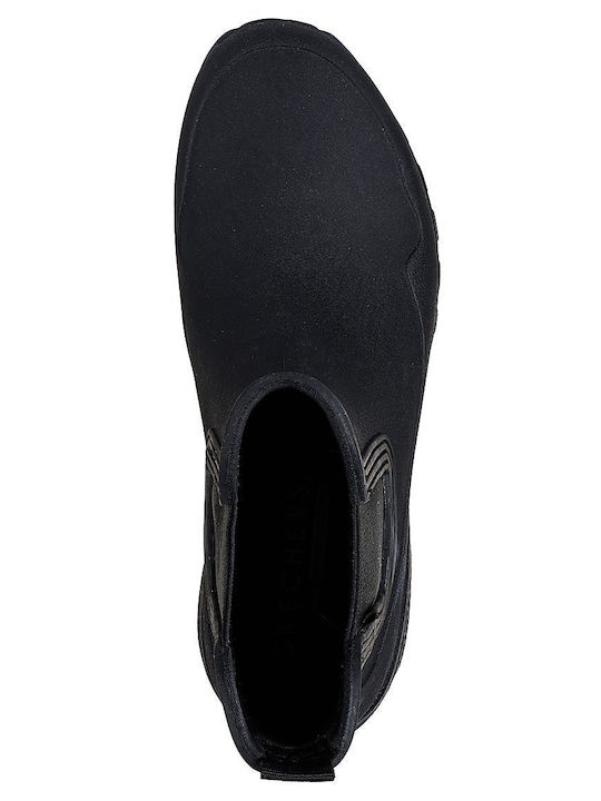 Dancing In The Rain Women's Ankle Boots Platform Black
