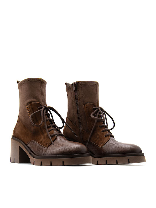 Ghete De Piele Dama Ankle Maro