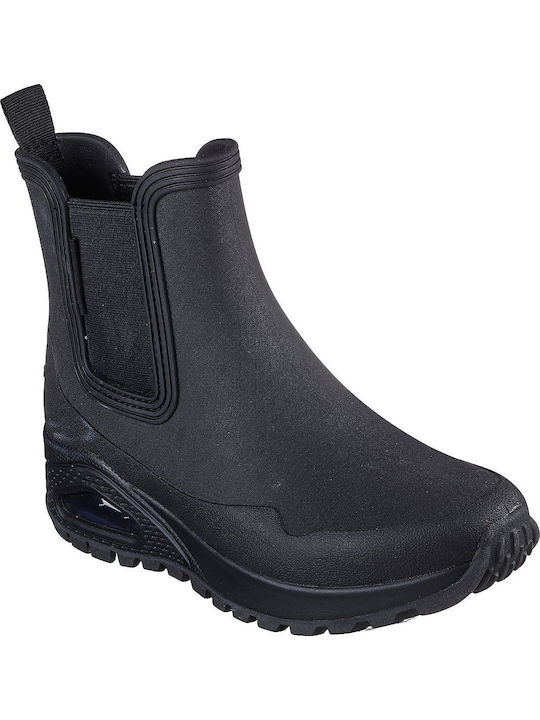 Dancing In The Rain Women's Ankle Boots Platform Black