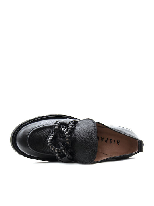 Leder Pumps mit hohem Absatz Schwarz