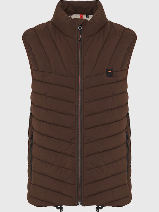 Ärmellos Jacke Puffer Braun