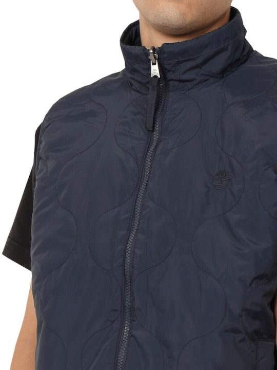 Sleeveless Jacket Dark Blue