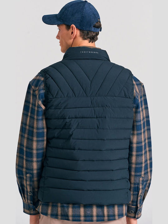 Ärmellos Jacke Puffer Marineblau