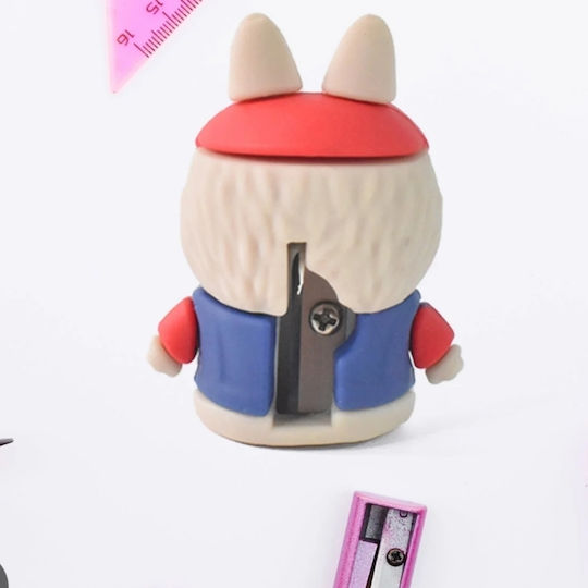 Monster Pencil Sharpener with Eraser Blue-Red