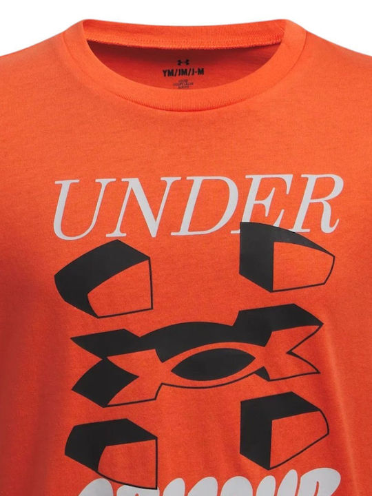 Παιδικό T-shirt Πορτοκαλί Big Logo Ss