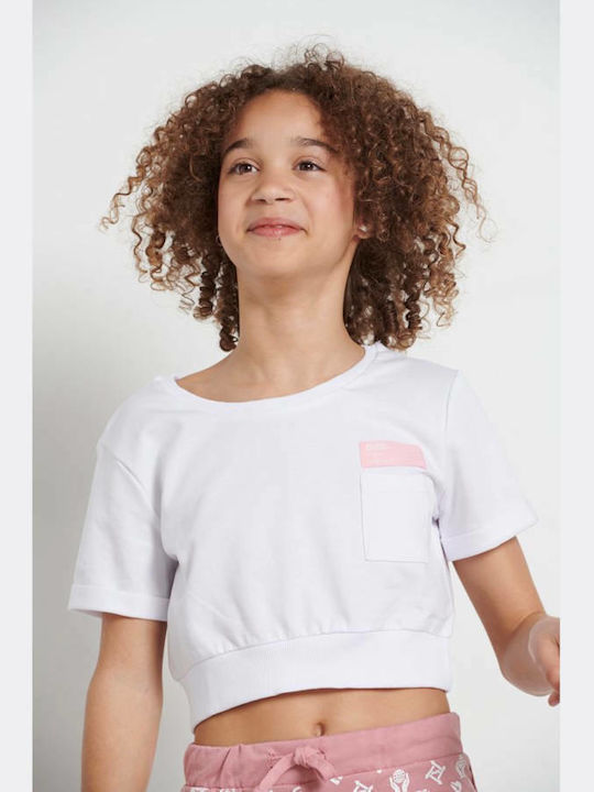 Kids' Crop Top Short Sleeve White One World