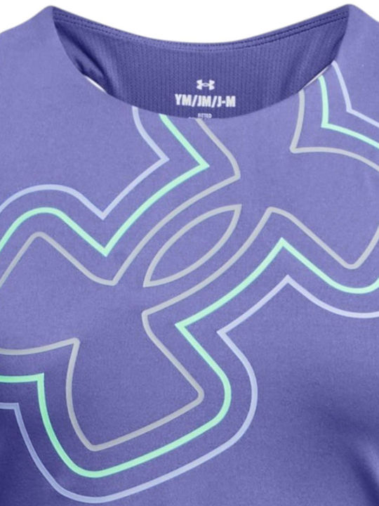 Kinder-Crop-Top Ärmellos Lila Branded