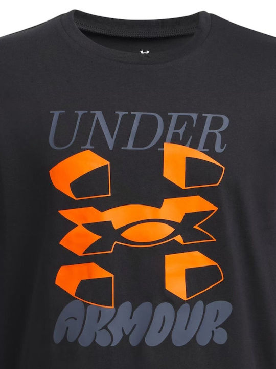Kids' T-shirt Black Big Logo Ss