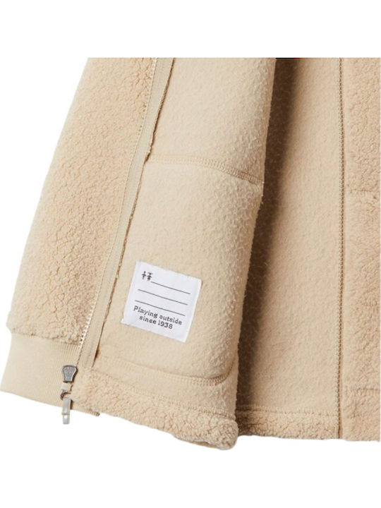 Kids Sweatshirt Cardigan Cotton with Hood Beige RUGGED RIDGE II