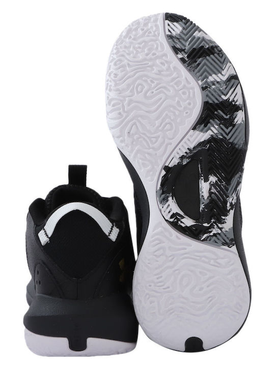 Lockdown 6 Kids Sports Shoes Basketball with Laces Black