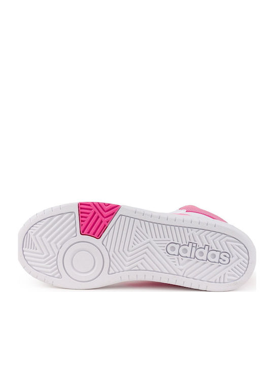 Hoops Hoops Mid 3.0 Kids Sports Shoes Basketball with Laces White
