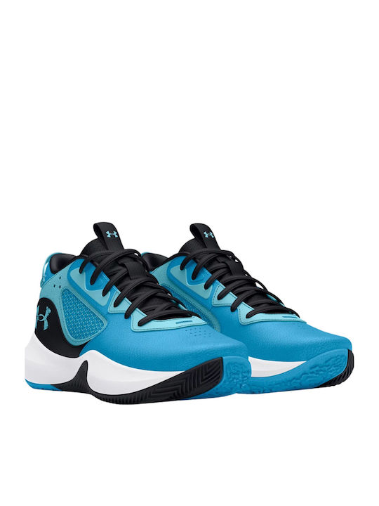 Lockdown 6 Kids Sports Shoes Basketball with Laces Blue