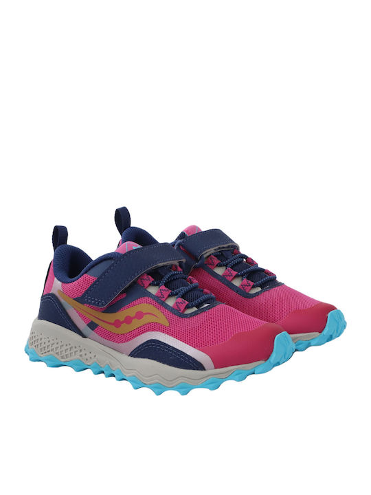 Peregrine 12 Shield Αδιάβροχα Αθλητικά Παιδικά Παπούτσια Running με Σκρατς Navy Blue / Turquoise