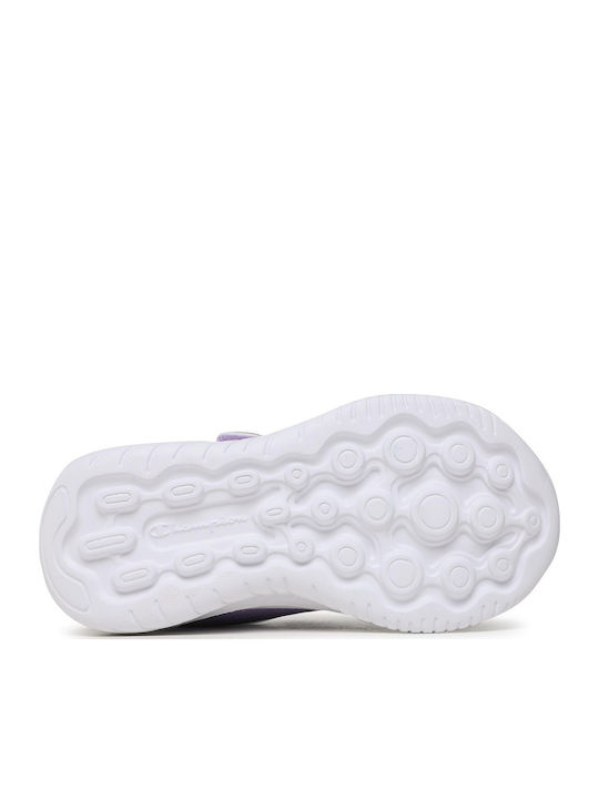 Softy Evolve G PS Kids Sports Shoes Running with Hoop & Loop Closure Purple