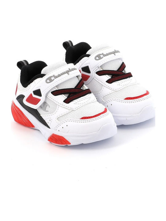 Wave Παιδικά Sneakers με Σκρατς & Φωτάκια Λευκά