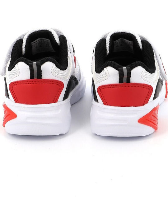 Wave Παιδικά Sneakers με Σκρατς & Φωτάκια Λευκά