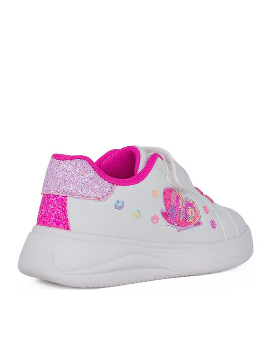 Cinzia2 Kids Sneakers Anatomic with Scratch White