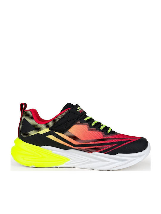 Lighted Gore Kids Sneakers with Scratch & Lights Black