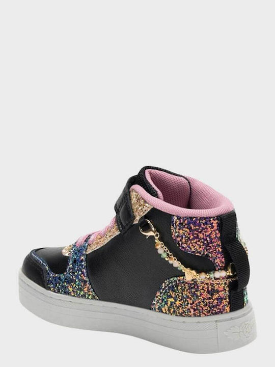 Gioiello Παιδικά Sneakers High με Σκρατς Μαύρα