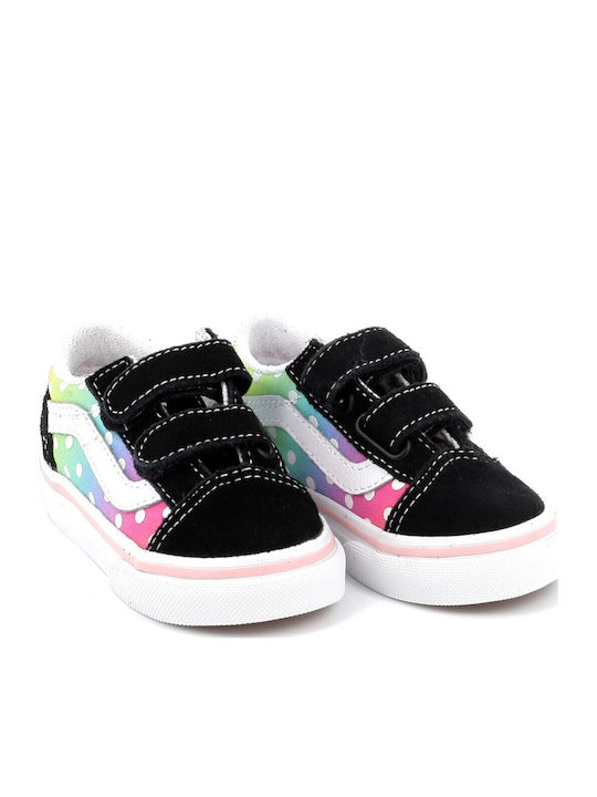 Old Skool V Παιδικά Sneakers με Σκρατς Μαύρα