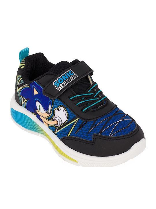 Sonic Kids Sneakers with Scratch & Lights Black