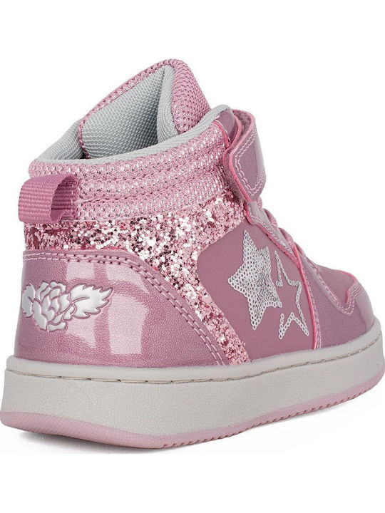 Serena Kinder Sneakers Hoch mit Klettverschluss Rosa