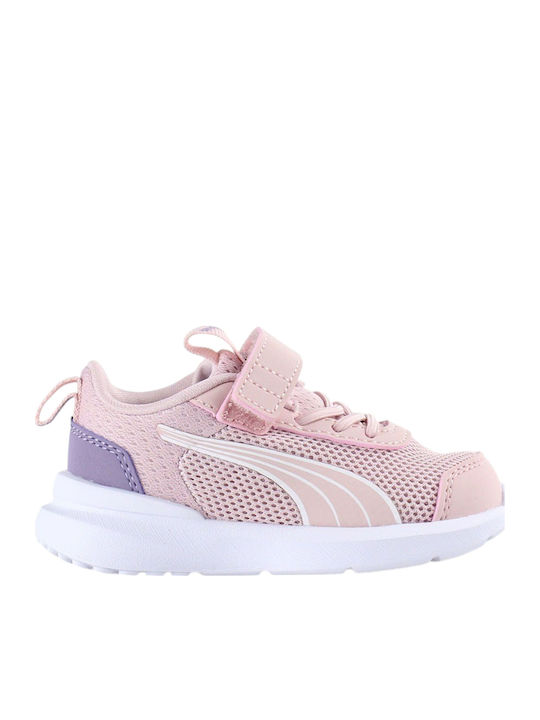 Ac+ Inf Kids Sports Shoes Running with Hoop & Loop Closure Pink