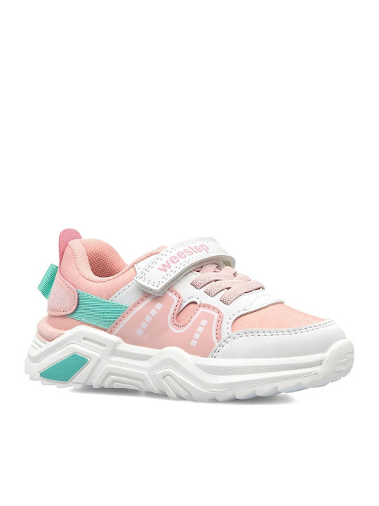 Παιδικά Sneakers με Σκρατς Ροζ