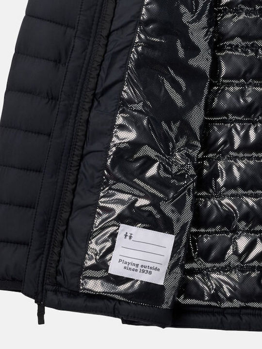 Kinder Freizeitjacke Lang mit Futter & Kapuze Black Lite Ii