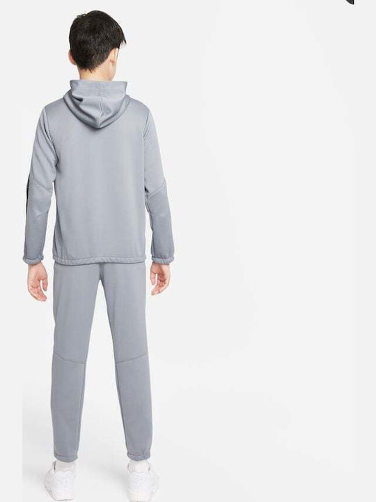 Παιδικό Φούτερ με Κουκούλα και Τσέπες Γκρι Sportswear