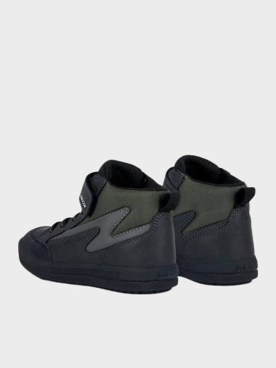 J Arzach Boy Kids Boots with Velcro Black