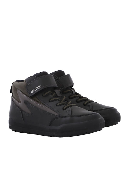 J Arzach Boy Kids Boots with Velcro Black