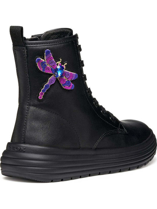 Phaolae Kids Boots with Zipper Black