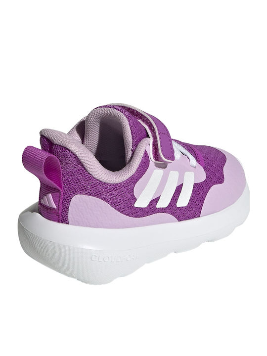 Fortarun Fortarun 3.0 EL Kids Sports Shoes Running with Hoop & Loop Closure Purple / White / Lilac