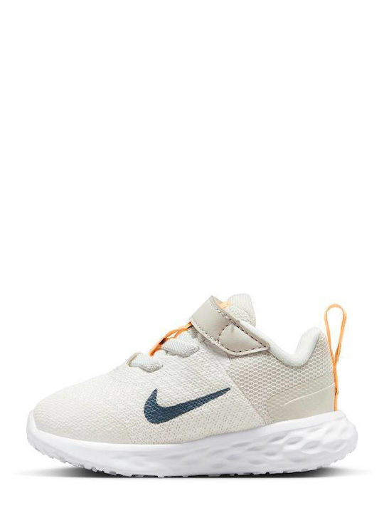 Revolution 6 Детски спортни обувки Running с Велкро Summit White / Diffused Blue