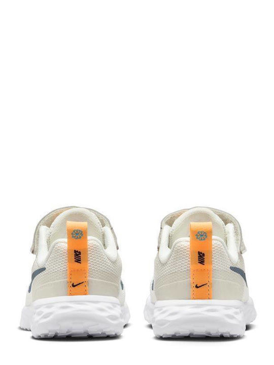 Revolution 6 Детски спортни обувки Running с Велкро Summit White / Diffused Blue