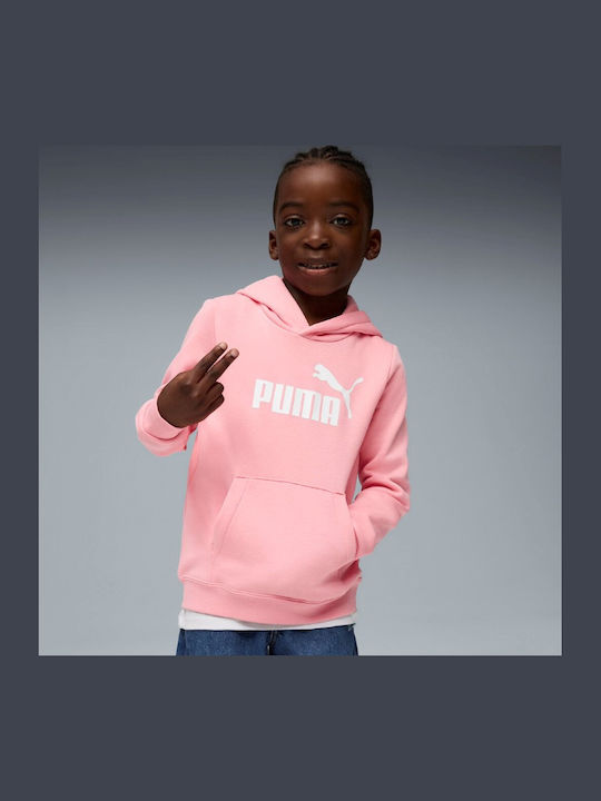 Kids Sweatshirt with Hood and Pockets Pink Hoodie Fl