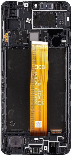 Οθόνη με Μηχανισμό Αφής για Samsung A12 (Μαύρο)