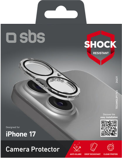 SBS Протектор за камера Закалено стъкло Transparent за iPhone 17
