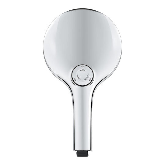 Rainshower Aqua 130 Τηλεφωνο Ντους Τριων Λειτουργιων Μαυρο Χρωμε 101676ki00 Grohe
