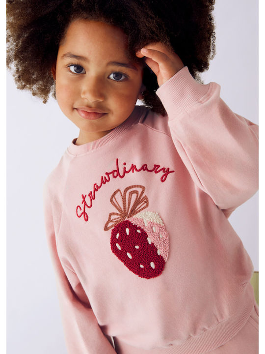 Kids Sweatpants Set Pink 2pcs