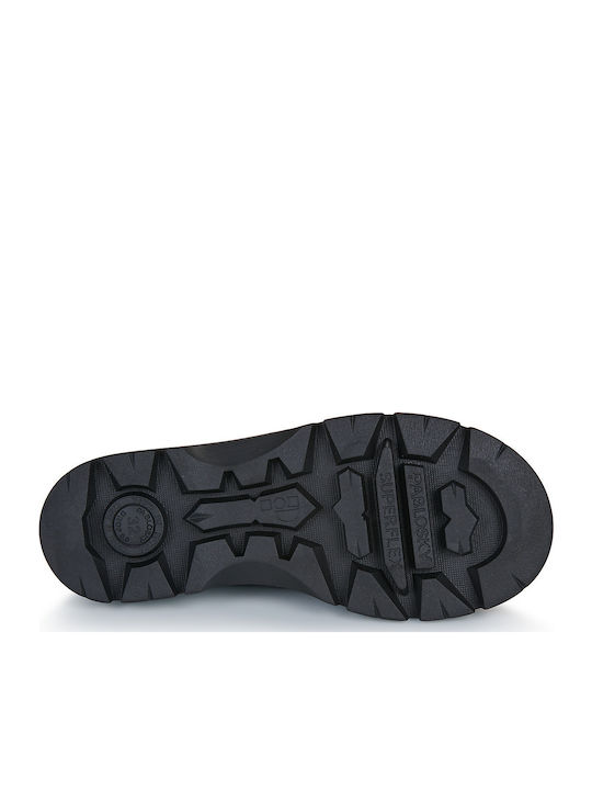Kids Ballerinas with Hoop & Loop Closure Black