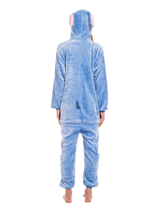 Winter Women's Blue Onesie Pajama
